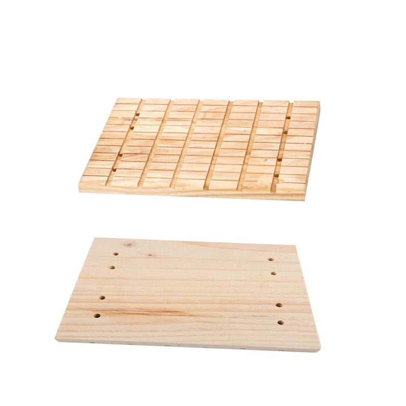 Hamiledyi Bunny Toys Rabbit Foot Pad Chinchilla Guinea Pig Scratching Wood Board - Image 4